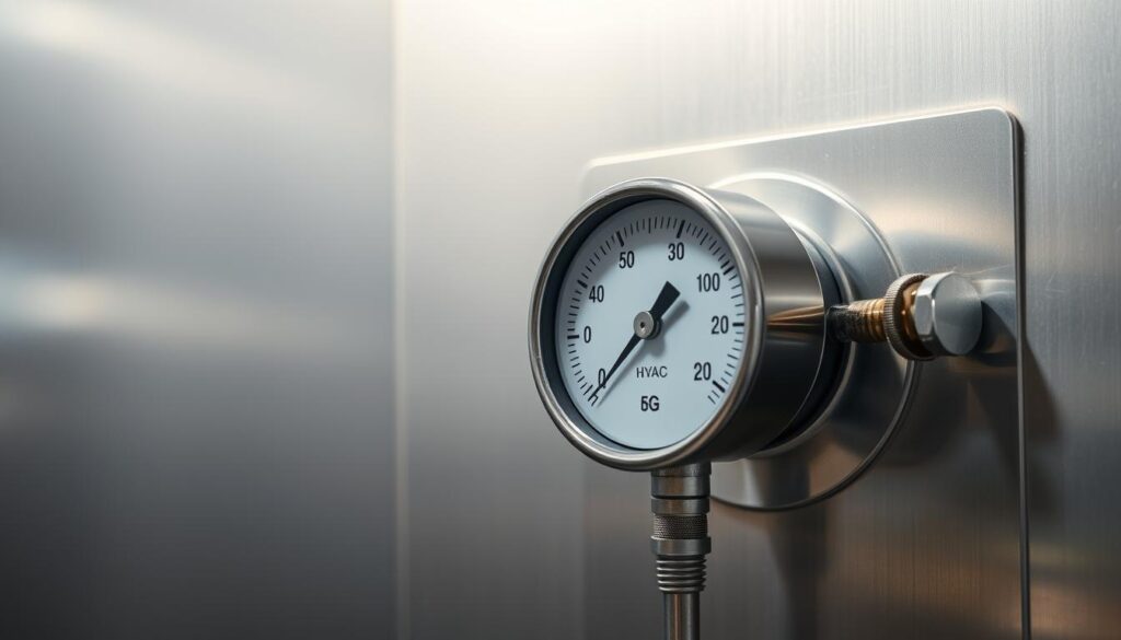 HVAC system pressure measurement