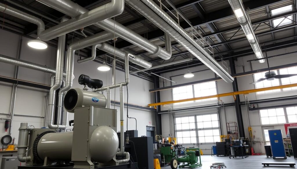 compressed air system installation