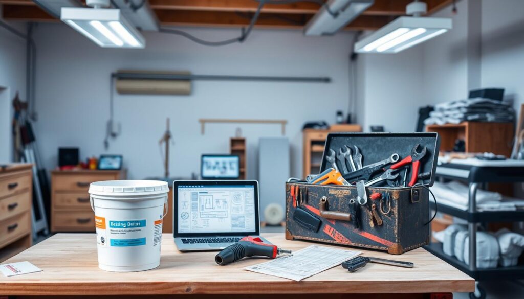 preparing workspace for defrosting